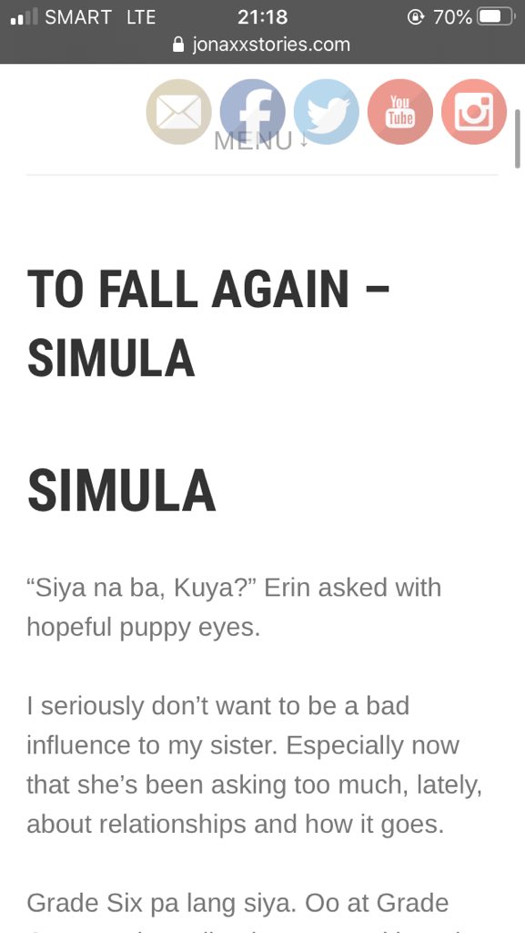 TO FALL AGAIN is published on Ate J’s site!OMG JOSIAH TRAVIS MONTEFALCO