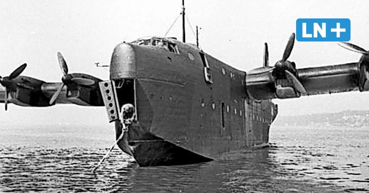 LN_Online's tweet photo. Es war zu seiner Zeit das größte Wasserflugzeug der Welt, angetrieben von sechs Motoren. Der Gigant vom #Schaalsee wurde 1945 kurz vor Kriegsende zerstört, als er am Ufer bei #Seedorf lag. Noch immer gibt es Menschen, die sich an den Giganten erinnern: https://t.co/FLiF1GBnc2 https://t.co/sr6oMZbblE