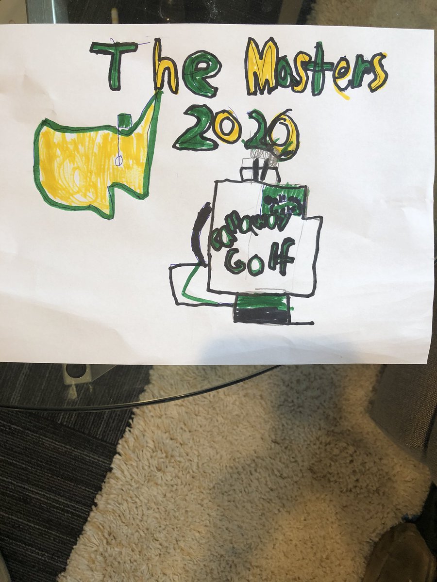 RALongBall300's tweet photo. @TheMasters we sure going to miss you this weekend!  My 5 and 7 year old helped honor the Tradition like no other.  Can’t wait till November!  Stay safe and healthy! https://t.co/kCbhl47T7s