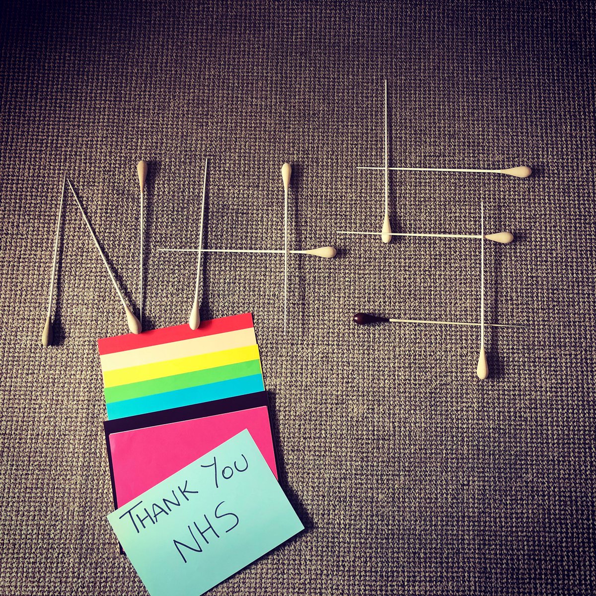 NataliaLuisB's tweet photo. #ThankYouNHS #staysafe #NickTheStick #NoSoundConductor https://t.co/W4CgjXsCxJ