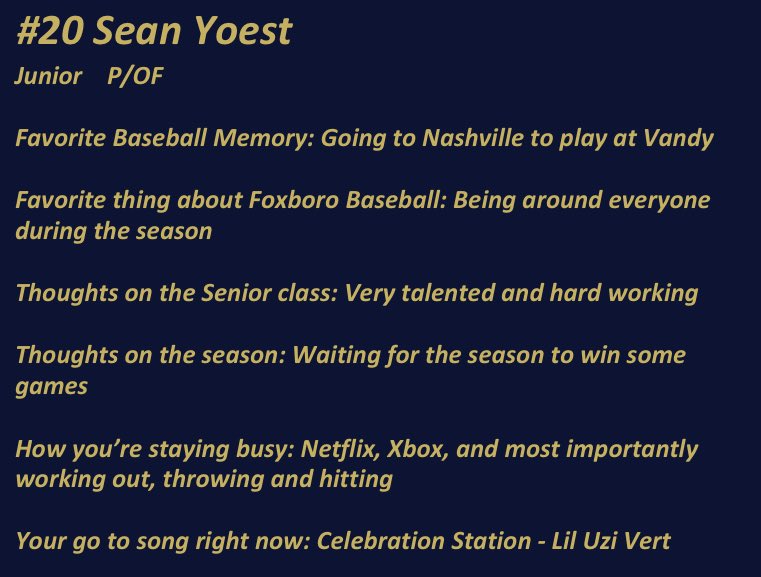 Foxboro Warriors Baseball tweet media