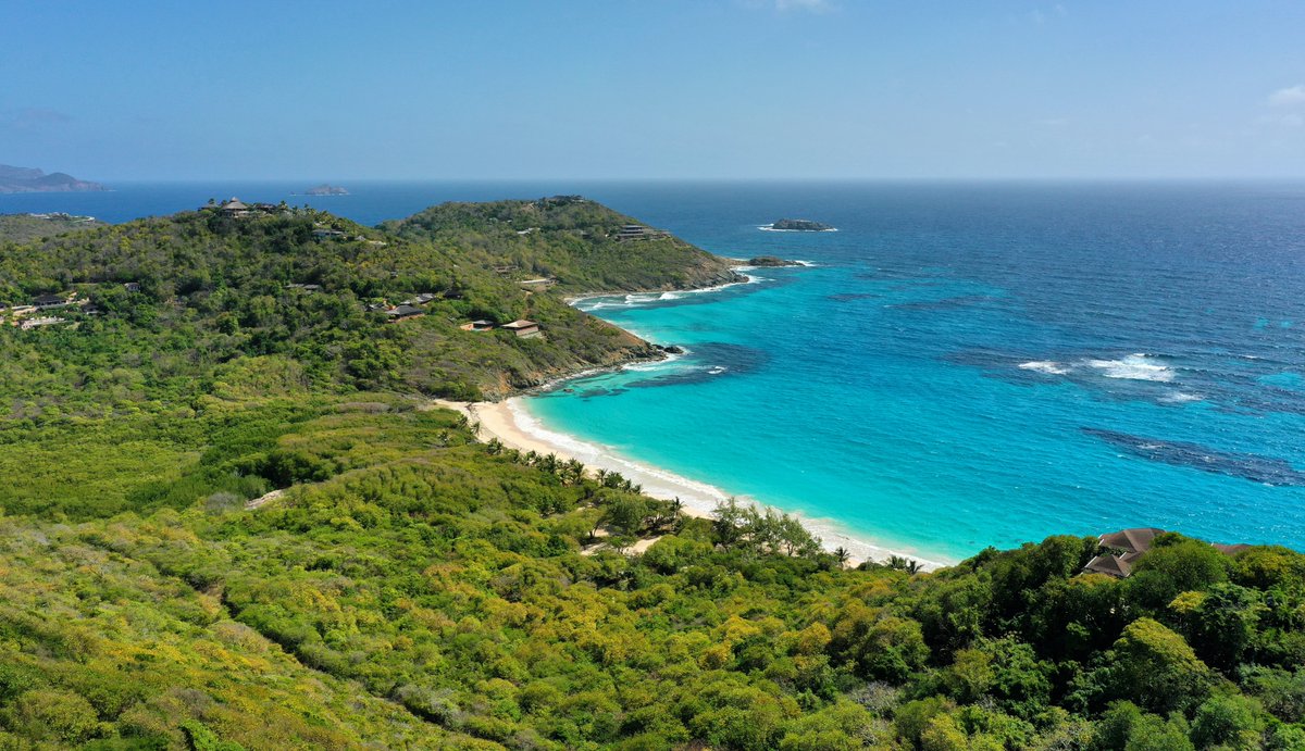 Canouan Estate, one of our five gorgeous white sand beaches, we look forward to welcoming you home soon. Stay safe and healthy. #canaoun #luxuryvillas