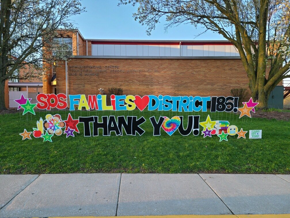 Aww, shucks! 😊We have amazing families! Thank you to our students, staff and families for all that you are doing. We’re all in this together! #iheart186 #ilschoolsstepup