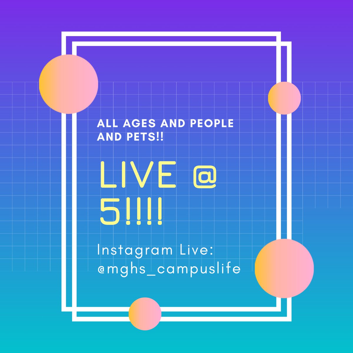 We’re going live tonight! Log on @ 5!  You’ll have an opportunity to win a $10 gift card to a restaurant of your choice!