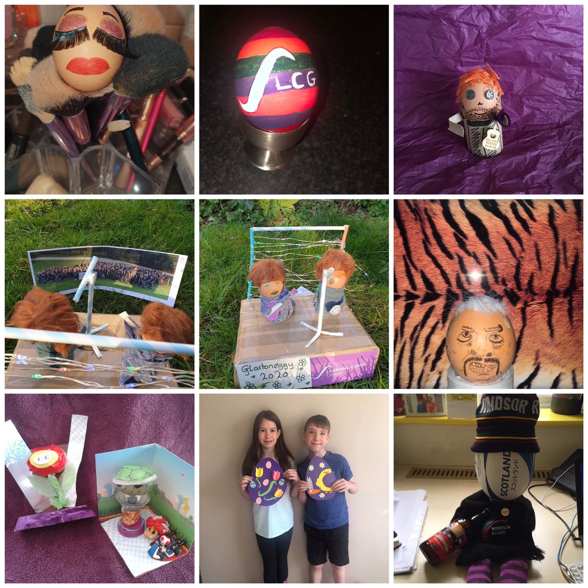 _LearningCurve's tweet image. Our Purple People 💜 have fun for #Easter  
Check out their creations. 
#eggstravaganza