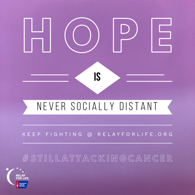 relay_nj's tweet photo. The American Cancer Society is still tirelessly working for cancer patients, and still fighting cancer everyday.  #hope #attackingcancer #KeepFighting #relayforlife #RFL #CentralNewJersey #CNJ https://t.co/WbnrnMApxj