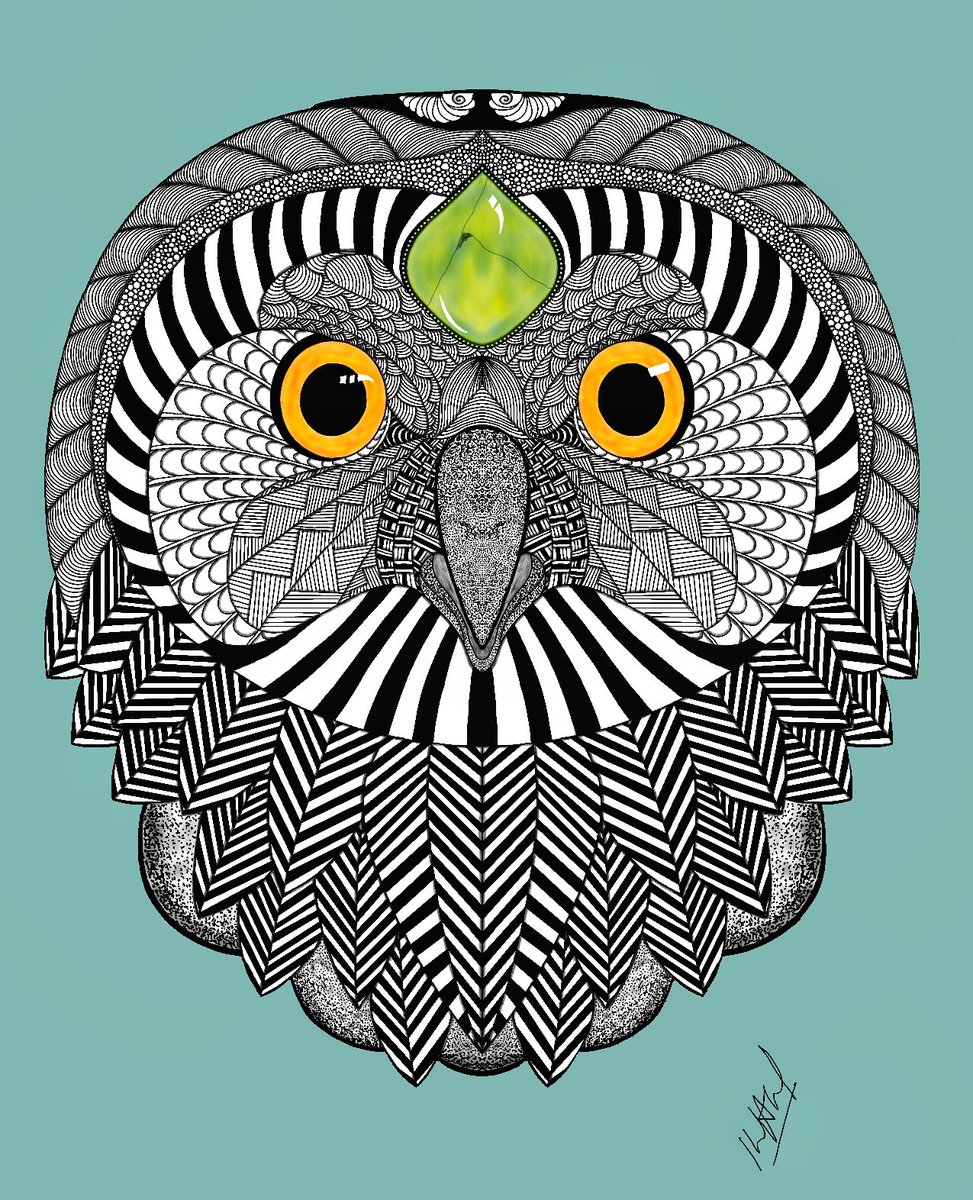 mindlessmoron's tweet photo. Ever watchful guard, 
So bright is the moon, 
The owl hoots. 

#owl #owls #owlart #owllovers #zentangleowl #owltattoo #zentangle #zentangles #zentangled #zentangleart #doodle #zia #zentangleinspiredart #doodles #doodleart #india #pune #QuarantineAndChill #quarantineart https://t.co/hK4gEFY1J2