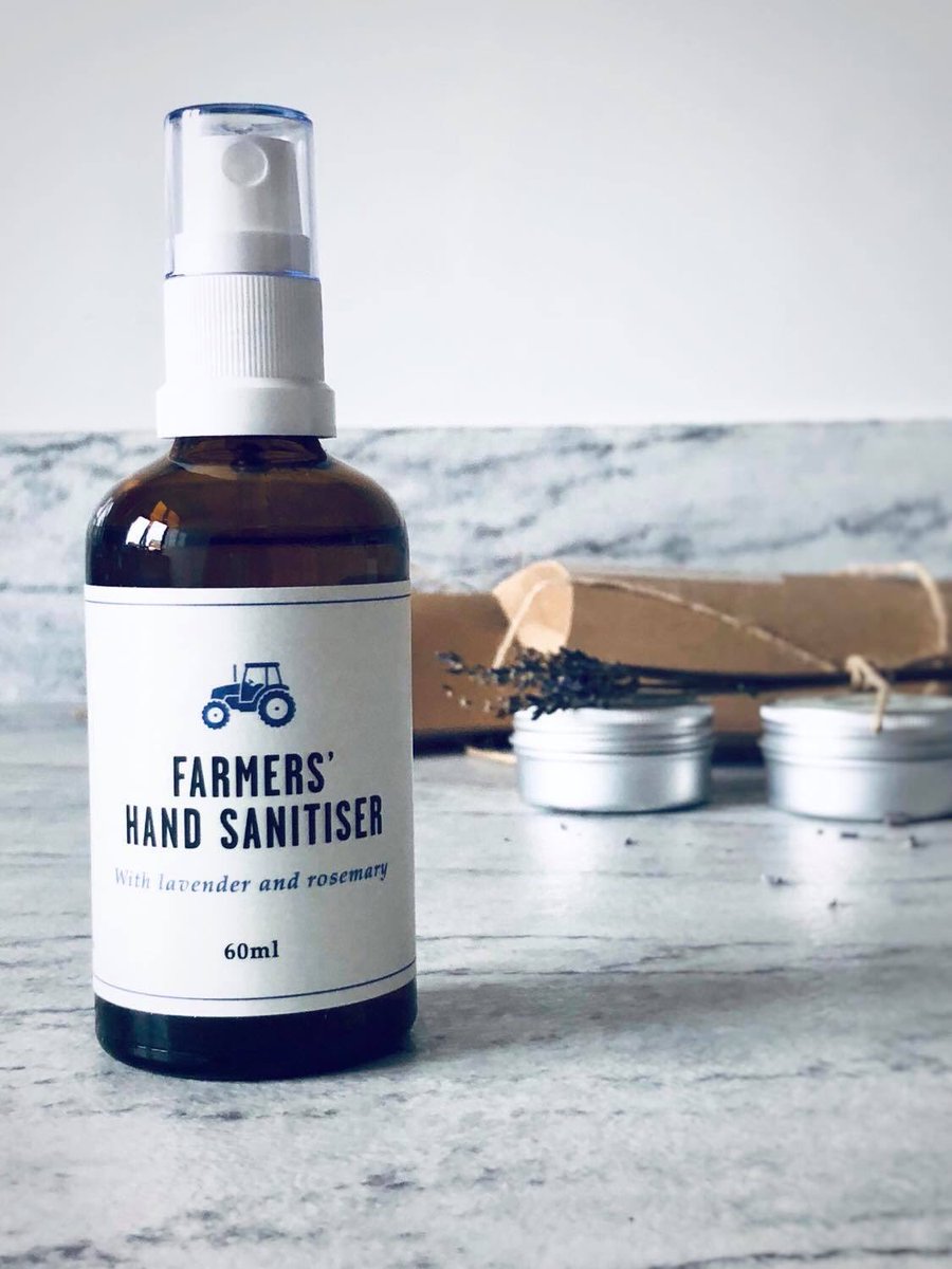 Just before lockdown we came up with our own soothing hand sanitiser. The next best thing when soap and water aren’t available. Only available in the UK. Free delivery #farmers #handsanitizer #handsanitiser #lavender #rosemary #alcohol welshlavender.com