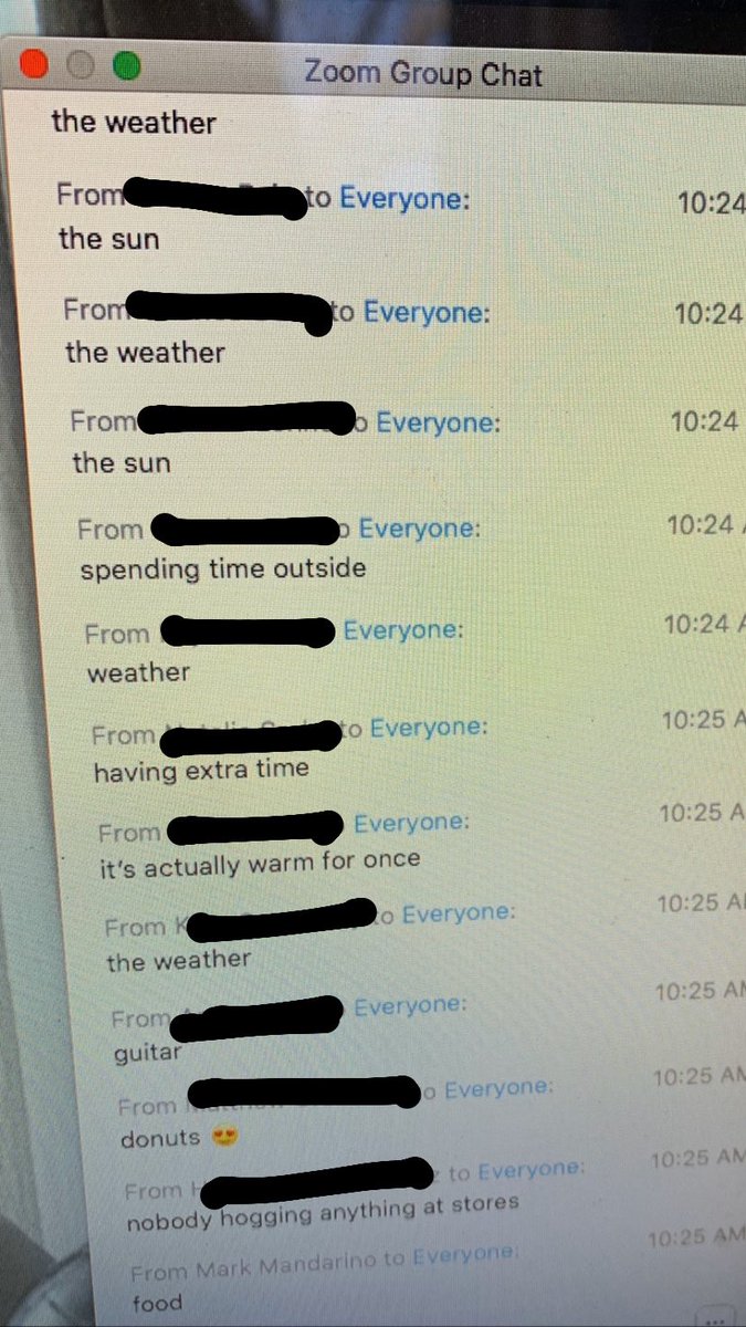 Yesterday’s Zoom Question of the Day: “What’s making you smile today?” 😄☀️ #214learns #remotelearning