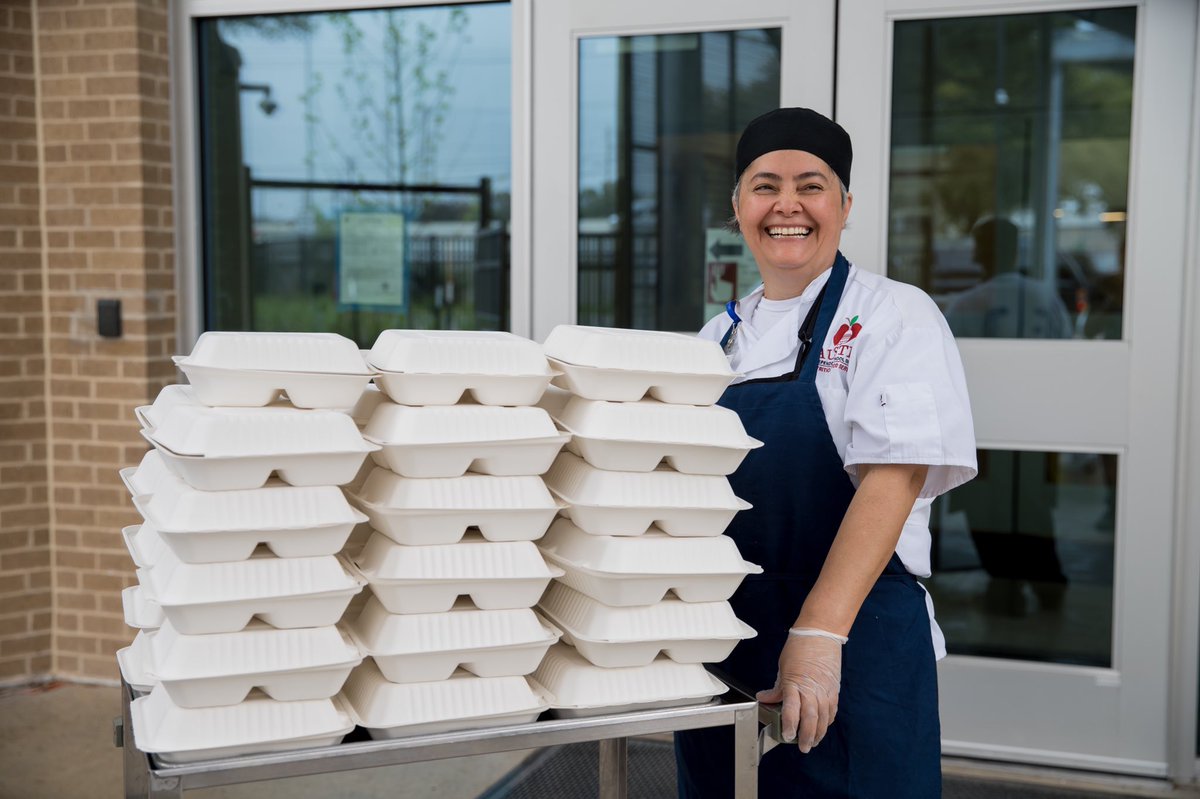 REMINDER: Today, <a href="/AustinISDFood/">Austin ISD Food Service</a> will provide children w/two breakfast and two lunch meals. In observance of scheduled <a href="/AustinISD/">Austin ISD</a> student holiday, we will not be serving meals Friday. #AISDProud of #SomosAISD team—always caring for our community! Safe safe. Be well. #coronavirus