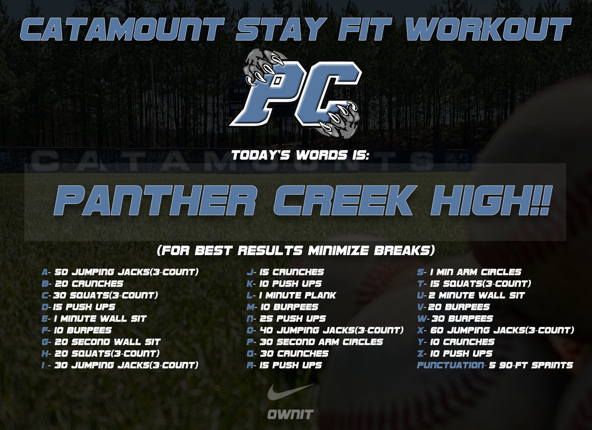 Edgar Huff When You Think About Quitting Think About Why You Started Pcreekbaseball Panther Creek