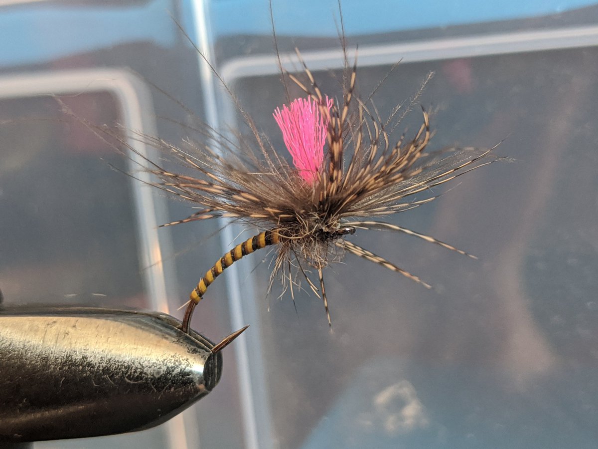 PatrickRaine1's tweet photo. First attempt at a CDC/partridge hackled klinkhammer. Beast of a fly, but definitely has some potential. #flyfishing #dryfly https://t.co/9D819XJGnP