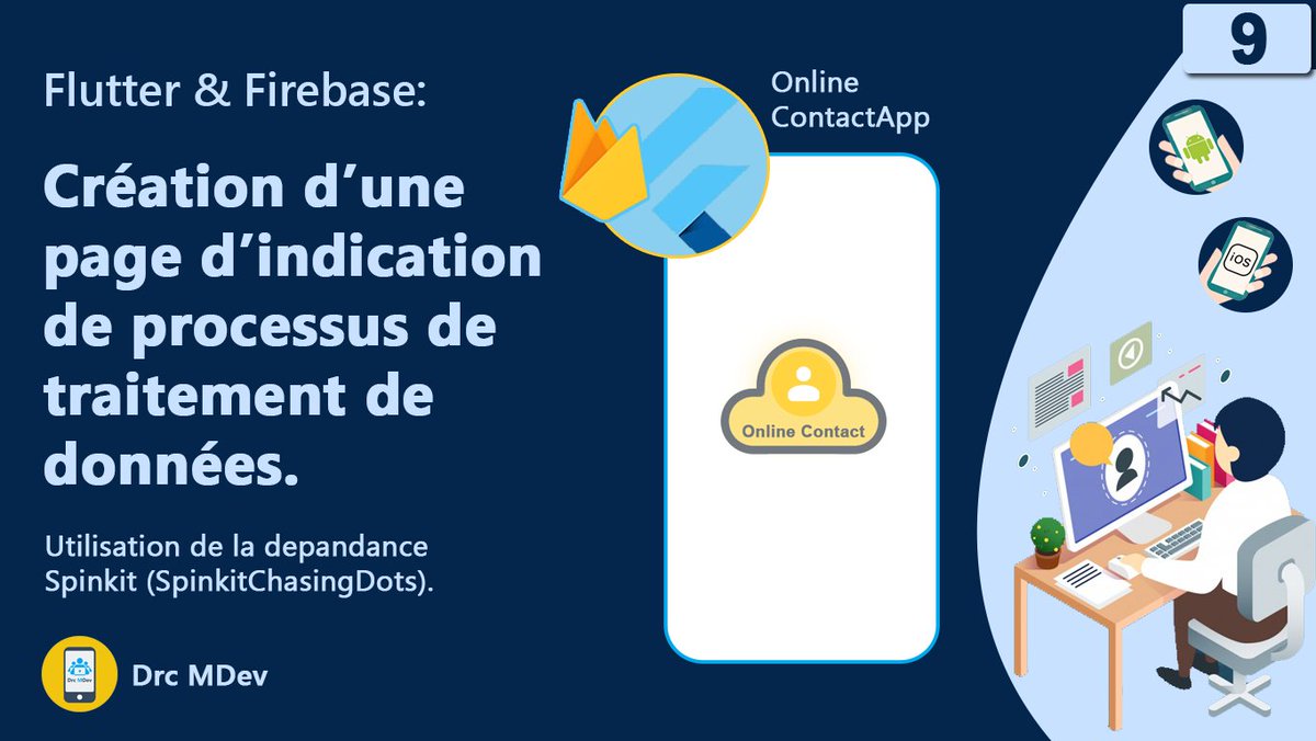 drcmin2's tweet photo. Décrouvrez comment Faire un #progressBar moderne avec le package #SpinKit de #Flutter
Cours : https://t.co/0ZHSQKneEa
#Github code: https://t.co/OqlvR1lQYK
#100DaysOfCode #Dart #TutoFrançais #developers #code #FlutterDev #FlutterCommunity #FirebaseDev #GoogleDev #firebase https://t.co/HF6QFXea9C