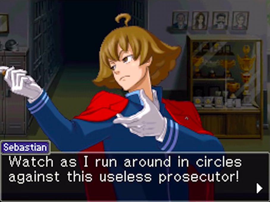 will this game ever stop having excellent characters??? extremely unlikely. thank you for being such a good rival, prosecutor bede from pokemon
