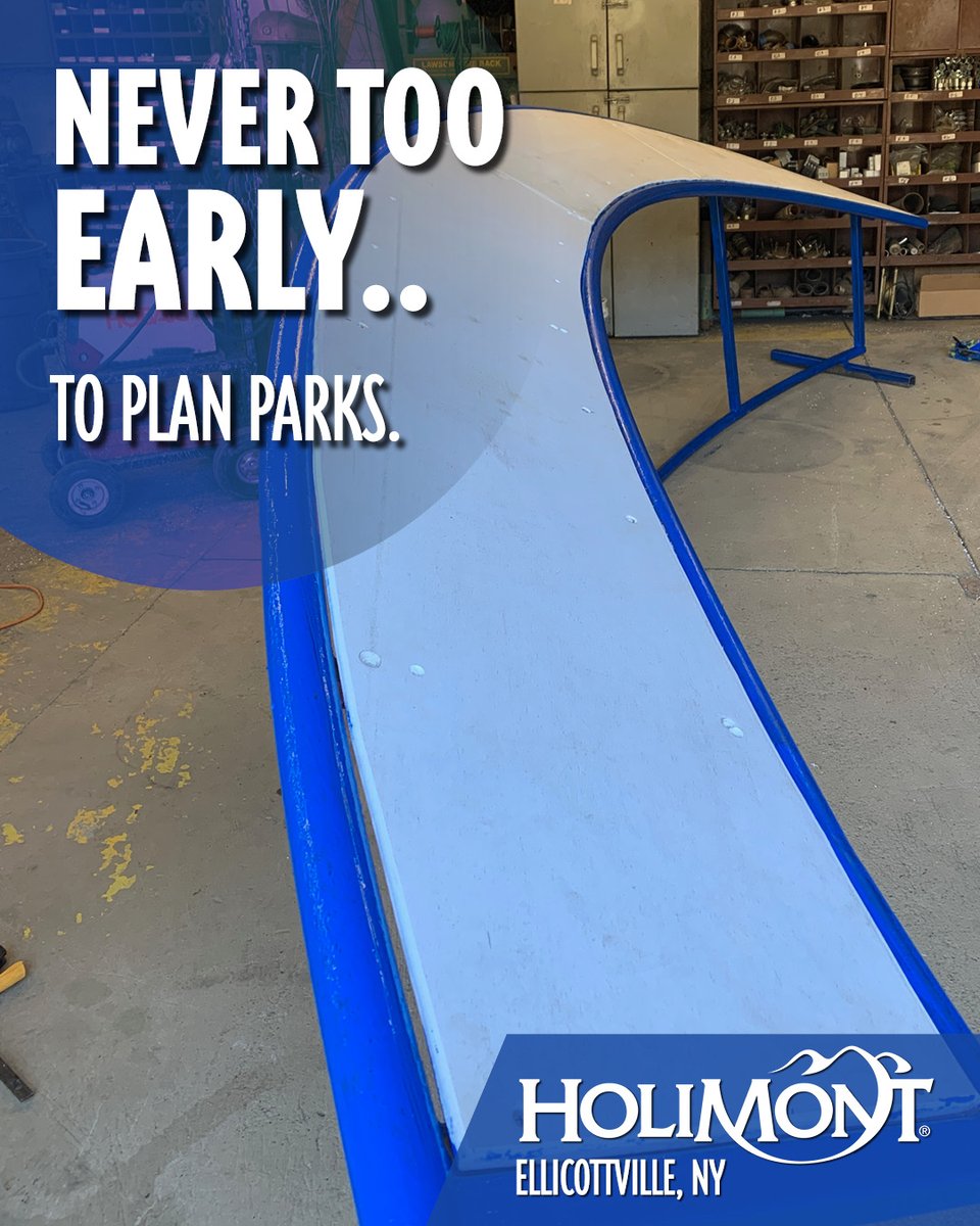 So we isolated Chris in the shop with a welder, some steel and bucket of blue paint.  We should have quite the collection of features when this whole Covid-19 thing has passed. #HoliMont #ParksbyPerks