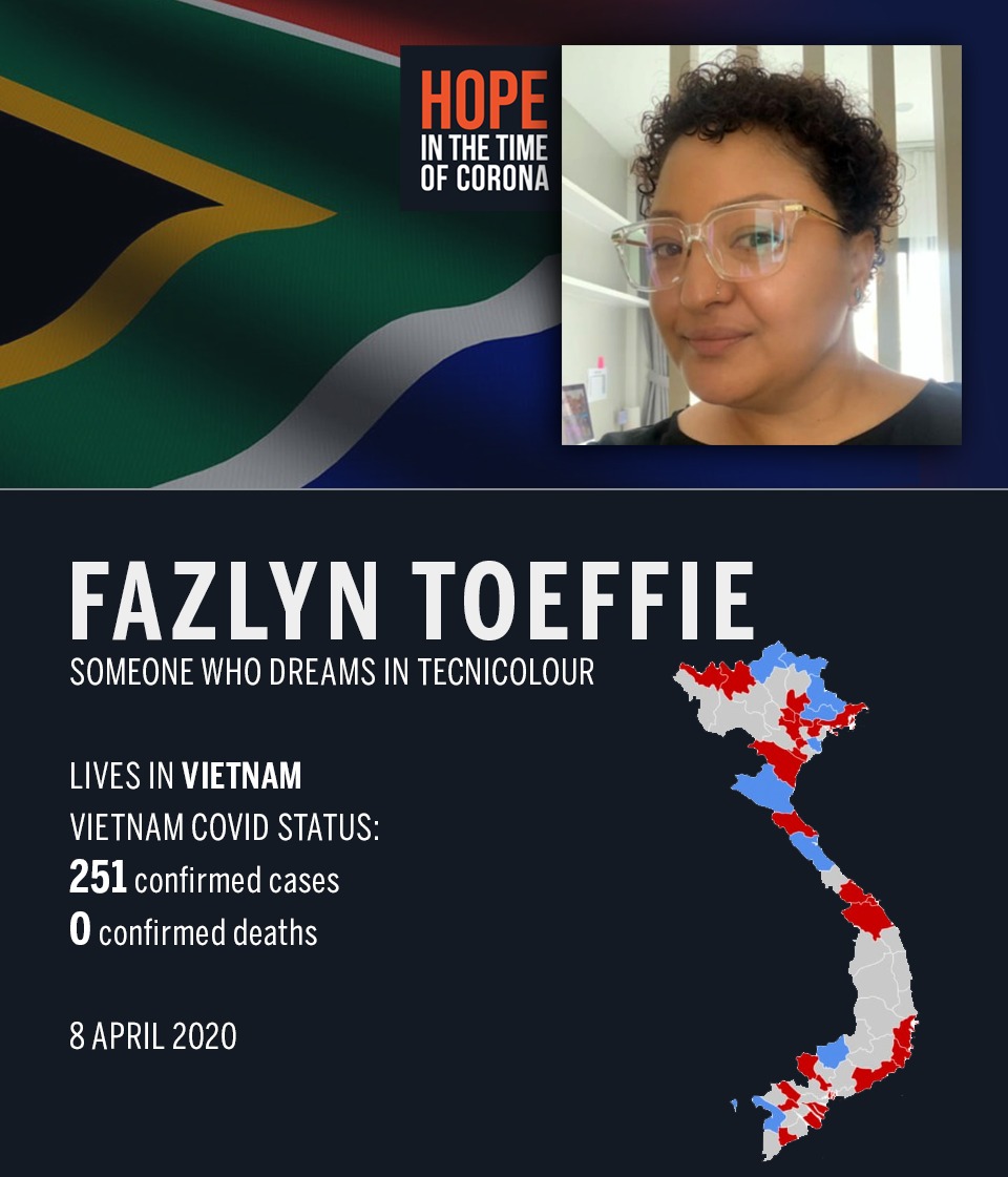 CradleGivesHope's tweet photo. "I can't say I've been treated with anything but exceptional kindness from locals" - @FazlynToeffie chats to us from her spot in Vietnam: https://t.co/ffedKatlYv @jody_jacobs @JermaineCraig07 @KayaFMTalk @Radio702 @POWER987News https://t.co/7bzuQU4s88