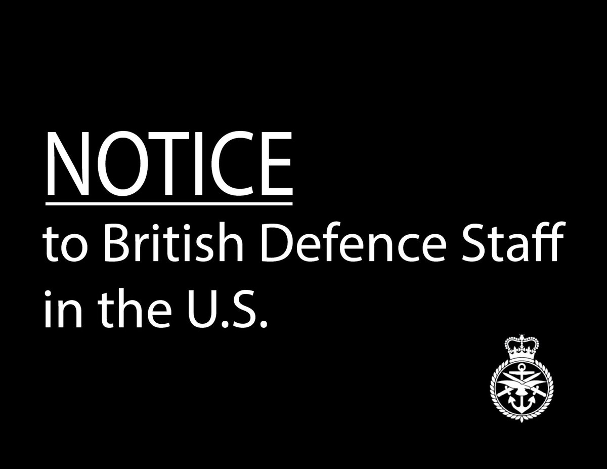 UKdefenceUS's tweet photo. To All UK Military, Defence Staff and Families in the U.S.,
The #BDSUS info page has been updated regarding COVID-19. Please visit https://t.co/3NrvIV7f6v for more information. https://t.co/WSet2vtOBX