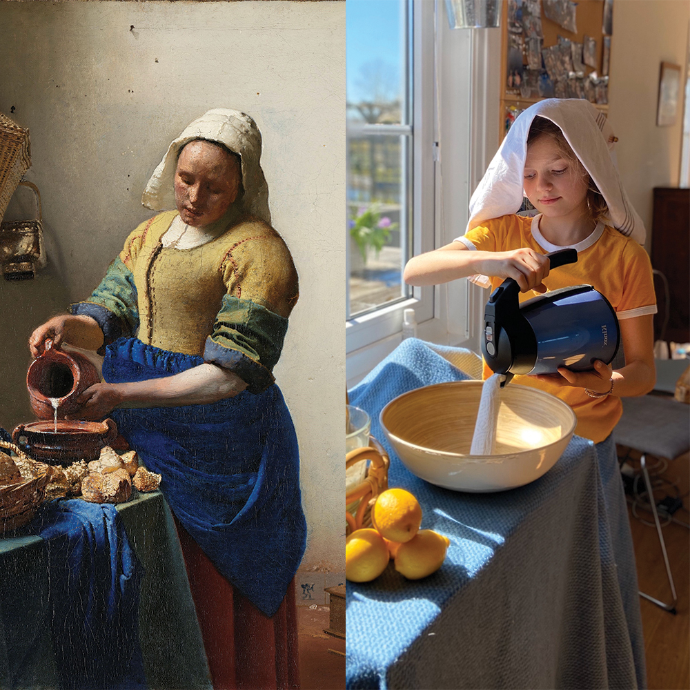 Rijksmuseum on Twitter: "De #tussenkunstenquarantaine challenge verovert de wereld! Doe ook mee: 🥇 Kies je schilderij Zilveren medaille 3 die in je huis rondslingeren 🥉 Maak je eigen