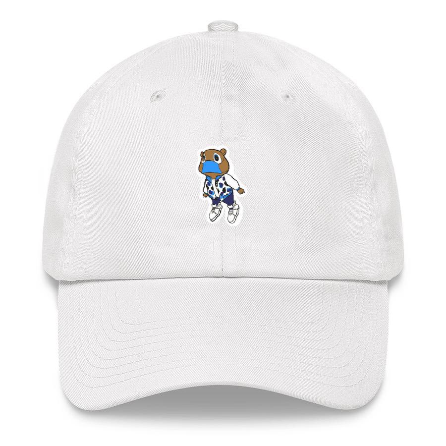 Not today Kanye print hat, also available in more colors  https://art-by-ambrianna.myshopify.com/ 
