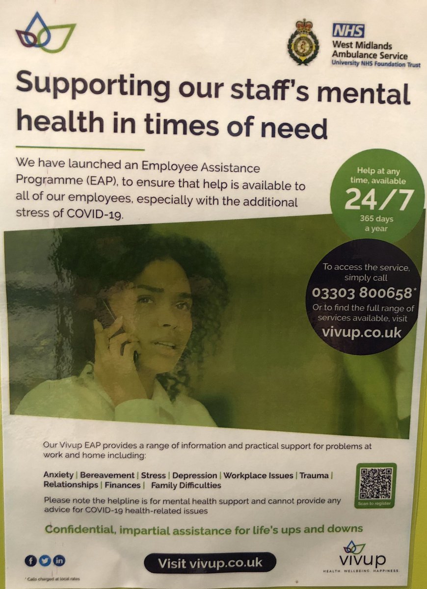 @OFFICIALWMAS have launched an Employee Assistance Programme to maximise help available to our staff with extra stress and pressure of Covid-19 #TrustUsToCare