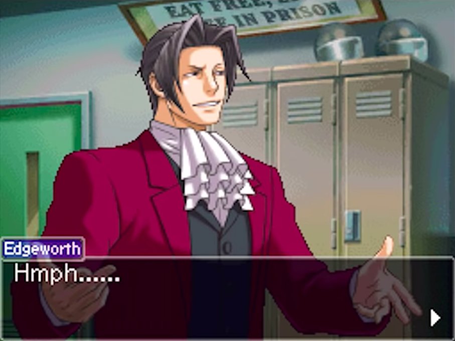 FHJGHGKDJFGFS THIS IS THE FIRST TIME I'VE REALLY WANTED TO APOLOGIZE TO A CHARACTER IN AN ACE ATTORNEY GAME FOR BEING CORRECT