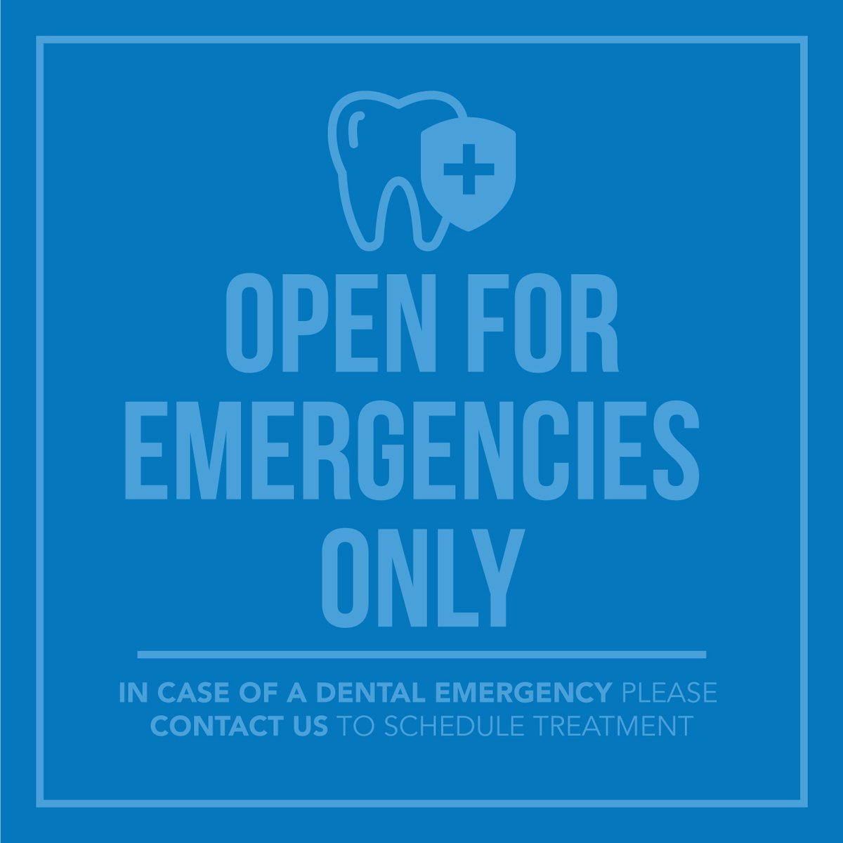 WE'RE HERE FOR you in case of any dental emergencies. Please call with any urgent dental issues and we can schedule you for treatment.