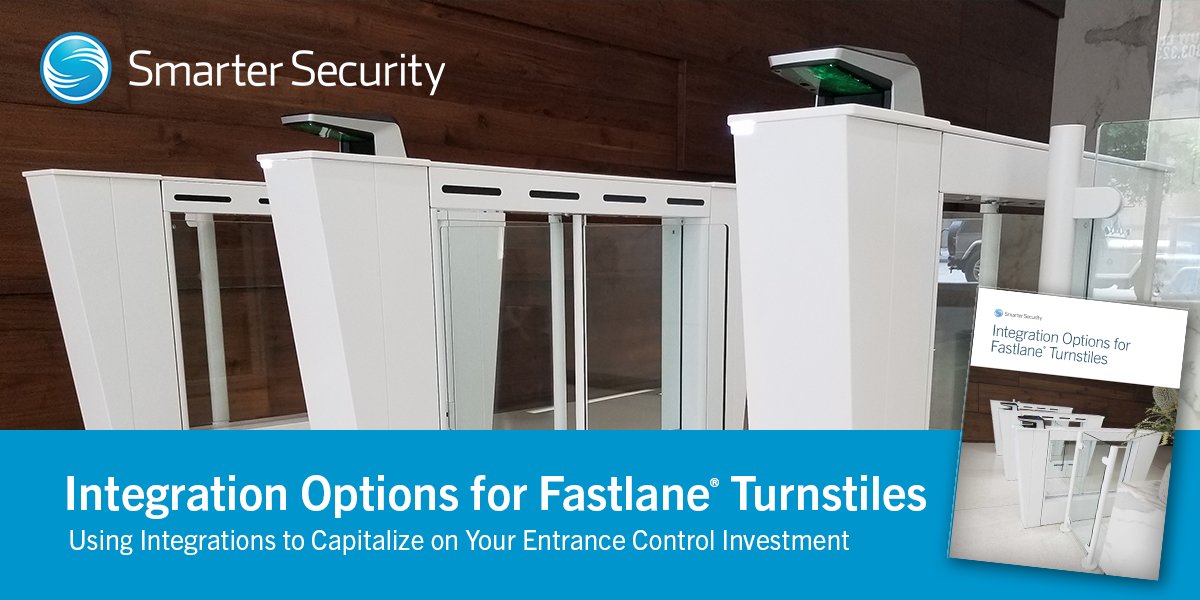 smartersecurity's tweet photo. #Touchlessentry, #accesscontrol, and #weaponsdetection, oh my! These are just a few of the many integrated technologies that can be seamlessly combined with Fastlane turnstiles. Learn more in our new Integration Options brochure today. https://t.co/zQQvt5Opxe https://t.co/Ra93Ot6O7L