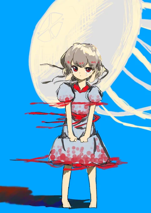 #深夜の真剣お絵描き60分一本勝負 
「…最低」 