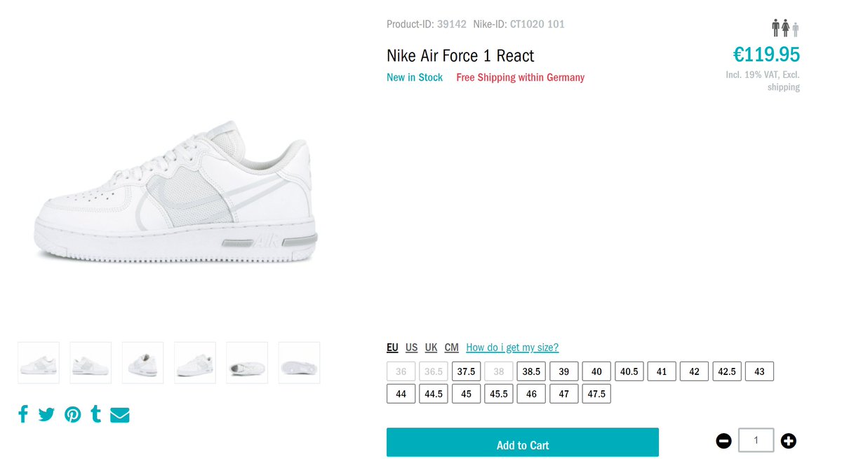 air force 1 react 38