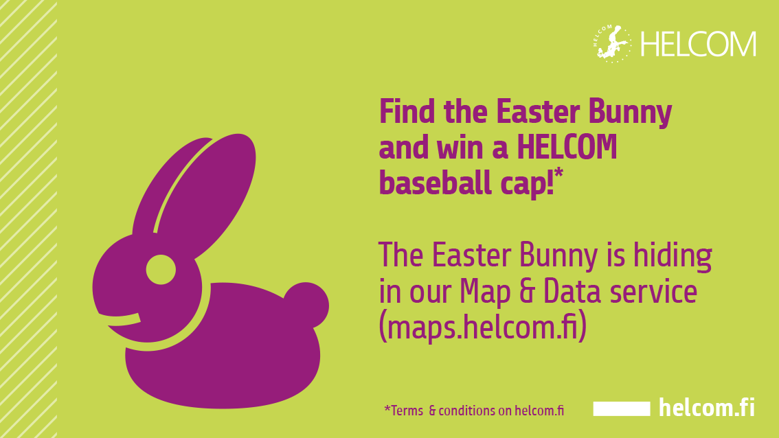 HELCOMInfo's tweet photo. Confined at home but want to enjoy a proper Easter hunt? Look no further and go and find the HELCOM Easter Bunny that we have hidden in a #HELCOMmap! (And stand a chance to win a really cool HELCOM baseball cap. But be quick!)
Start here: https://t.co/oqILWrFtiE https://t.co/rsEOm7hEDv