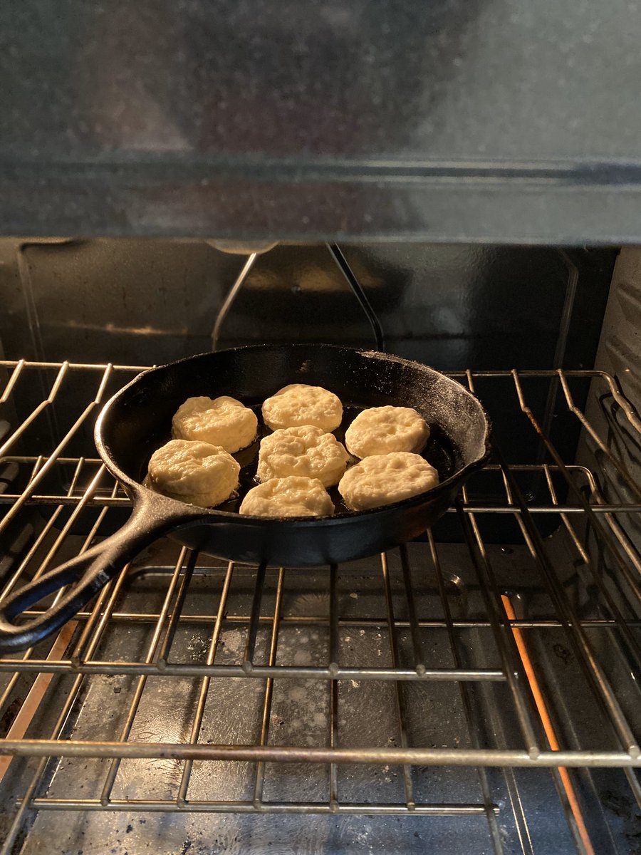 SJG_teacher's tweet photo. Setting #goals for myself during this crazy time. Goal #1: make homemade biscuits like my granny.  They don’t taste as good as hers but I think I made her proud! #goalsathome #COVID #homemade #southerncooking https://t.co/xpNVwL5qJW