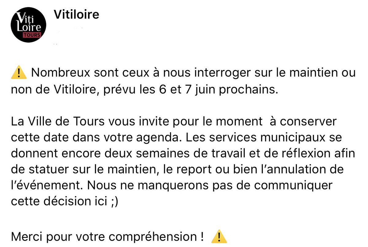 ⚠️ #Tours #Vitiloire ⬇️ ⚠️