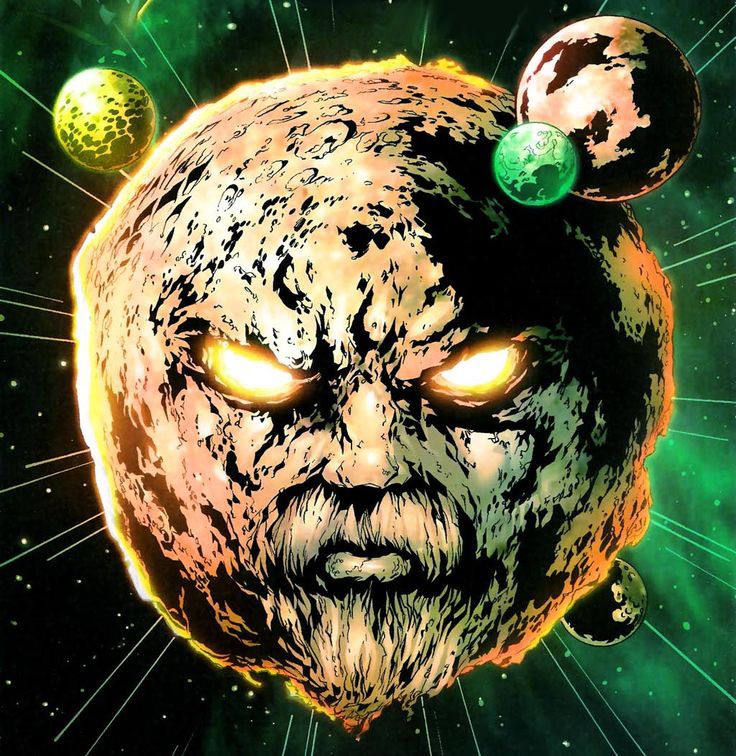 Ego and MogoTwo powerful sentient planets and they are both capable of controlling their elements and monitoring every being that lives on them. One is a villain and the other weirdly is a green lantern. Marvel beat DC to this with about 20 years.