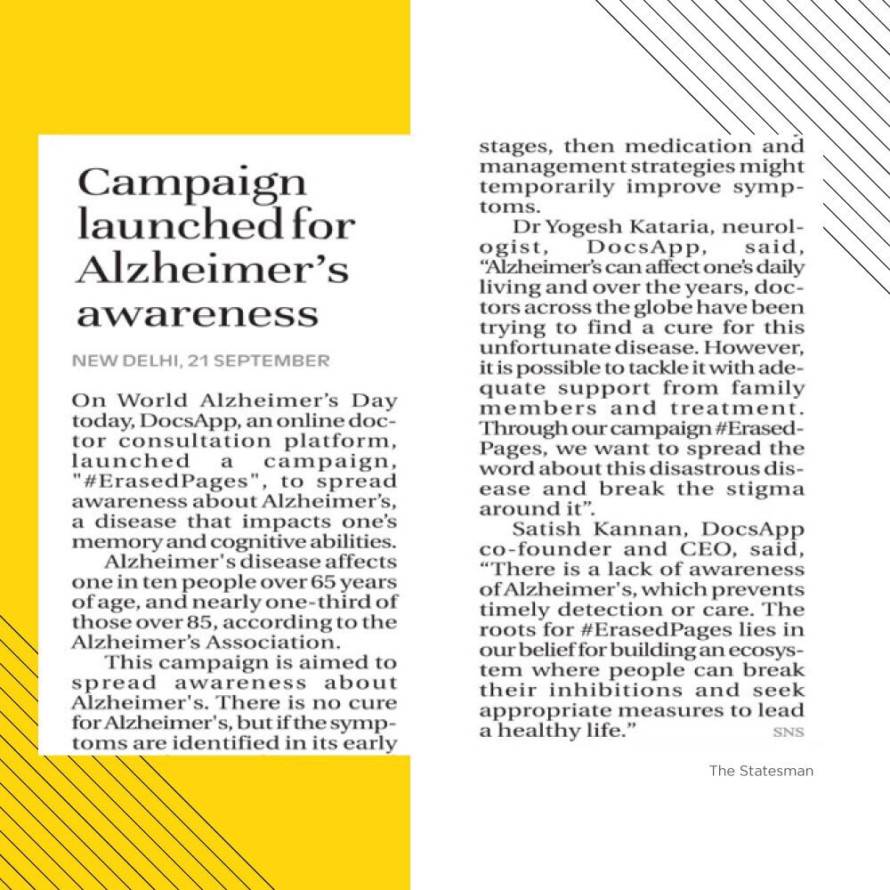 ITWPlayworx's tweet image. Generated Postive impact on media and built media relations for DocsApp as a 24x7 online doctor consultation programme.
#ITWPlayworx #DocsApp #Media #PublicRelation #PR #App #Doctors #Clinic #Consultation #Publication #Online #Healthcare #MediaRelations #NewsPaper #onlineservice