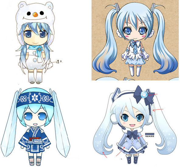 Isaky Twst And Genshin Impact Snow Miku Was Born From A Hatsune Miku Snow Figure At Sapporo Snow Festival 10 Since Then They Would Do A Snow Miku