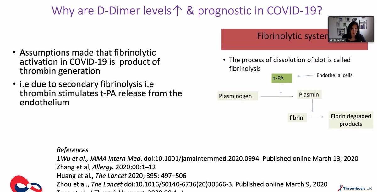 Why a rise in D-dimer in  #covid19 ?  @bhwords