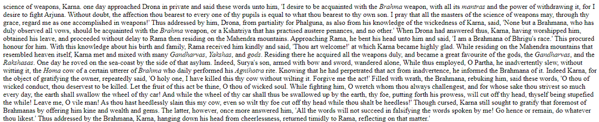 Myth 3: Karna went to Parshuram because Drona refused to teach him.Truth: Karna wanted Brahmashira astra to kill Arjuna hence Drona denied to give him the astra