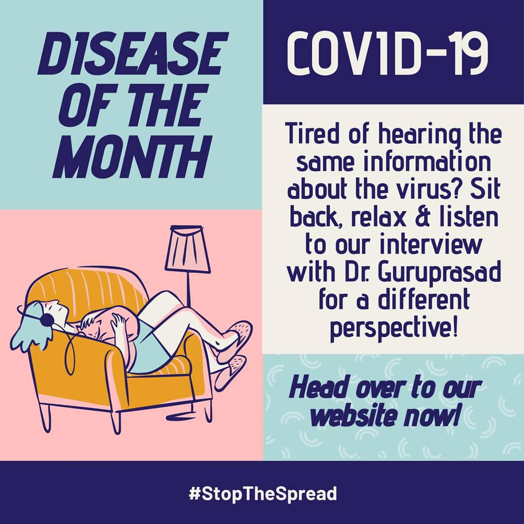 Biodomeorg's tweet photo. Our Disease of the Month segment is finally here! This month’s disease is Covid-19. Head over to our website for an exclusive interview with Dr. Guruprasad H S on how to handle stress during the confinement of the lockdown, an analysis of the Government’s decisions, and more! https://t.co/jTRZkVZ9tp