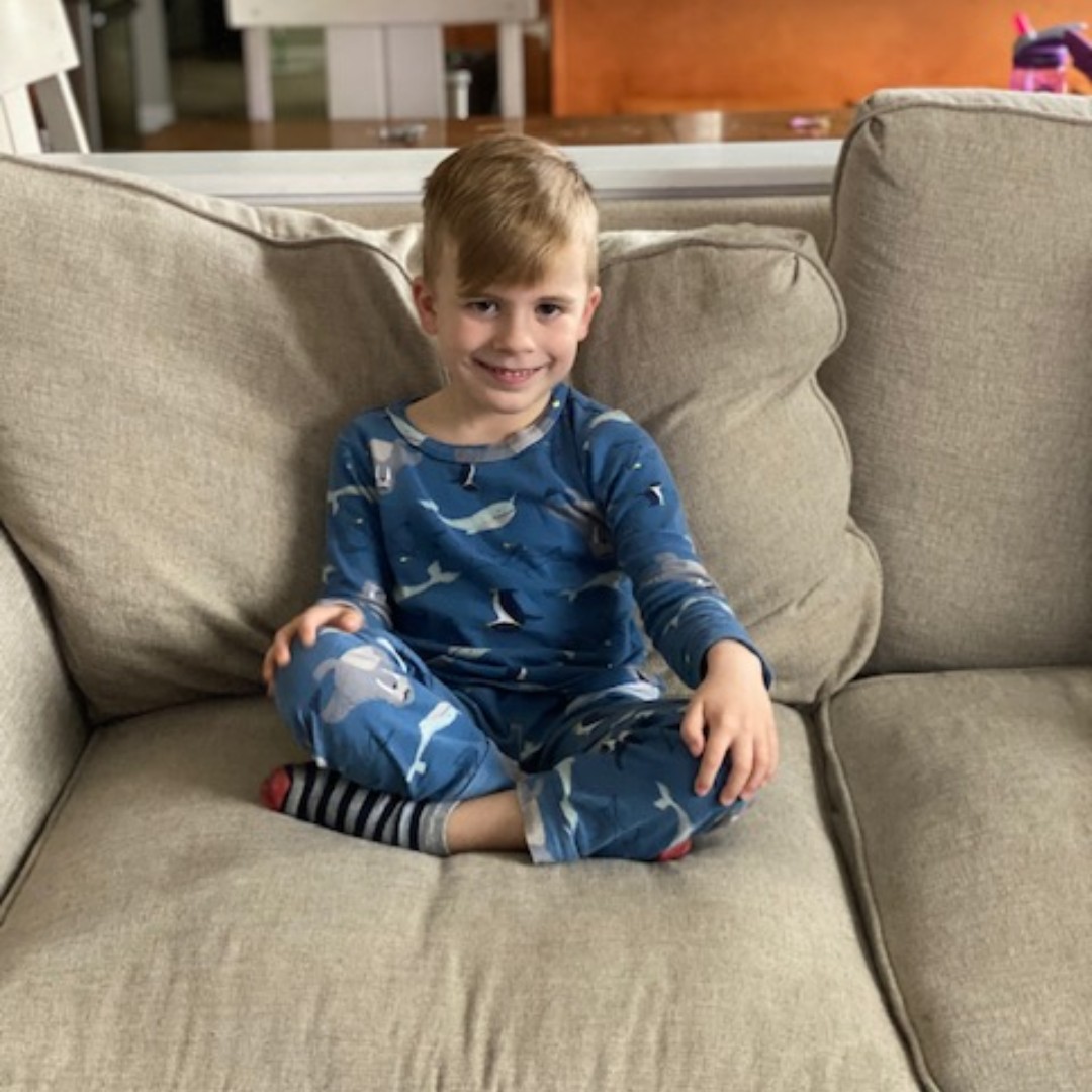 Rhys is all comfy ready to get some work done at home in the rain! #cmpositivity #cmvirtualspiritweek #letsseecm