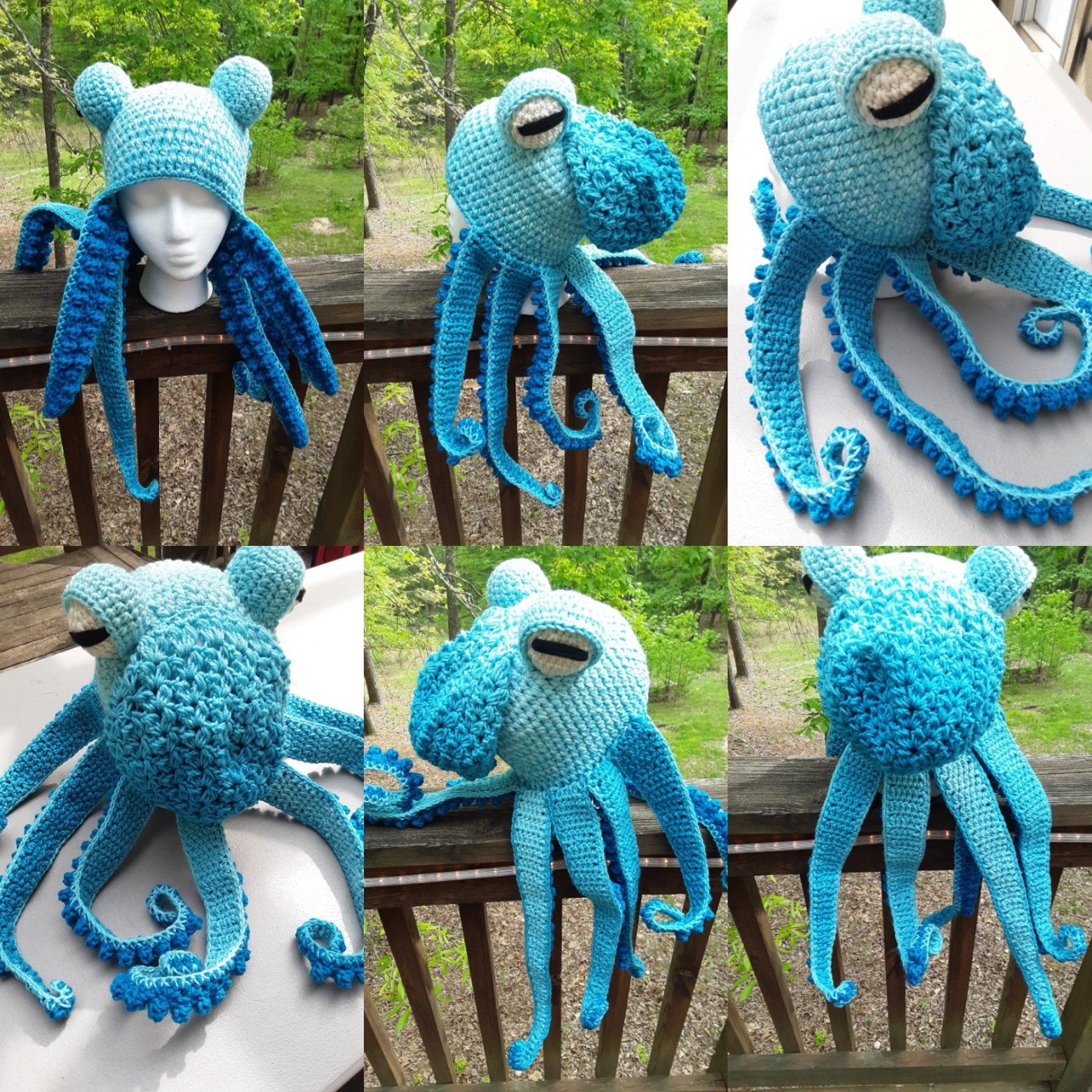 Octopus/twisted Kraken Hat 