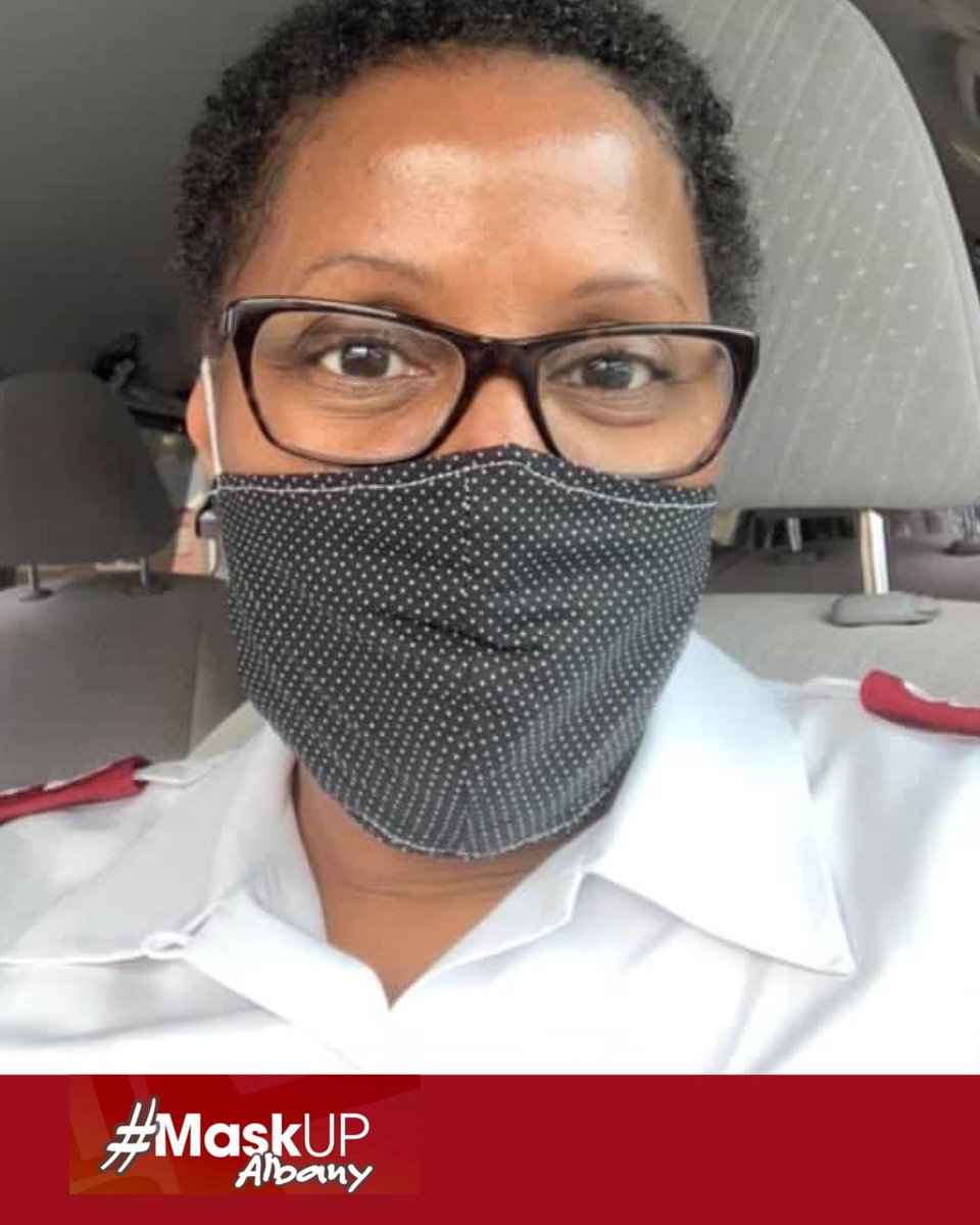 DoCoSchools's tweet photo. Salvation Army Captain Rebecca Sullivan has joined the #MaskUpAlbany movement. Will you? https://t.co/98lClGJ7SM
