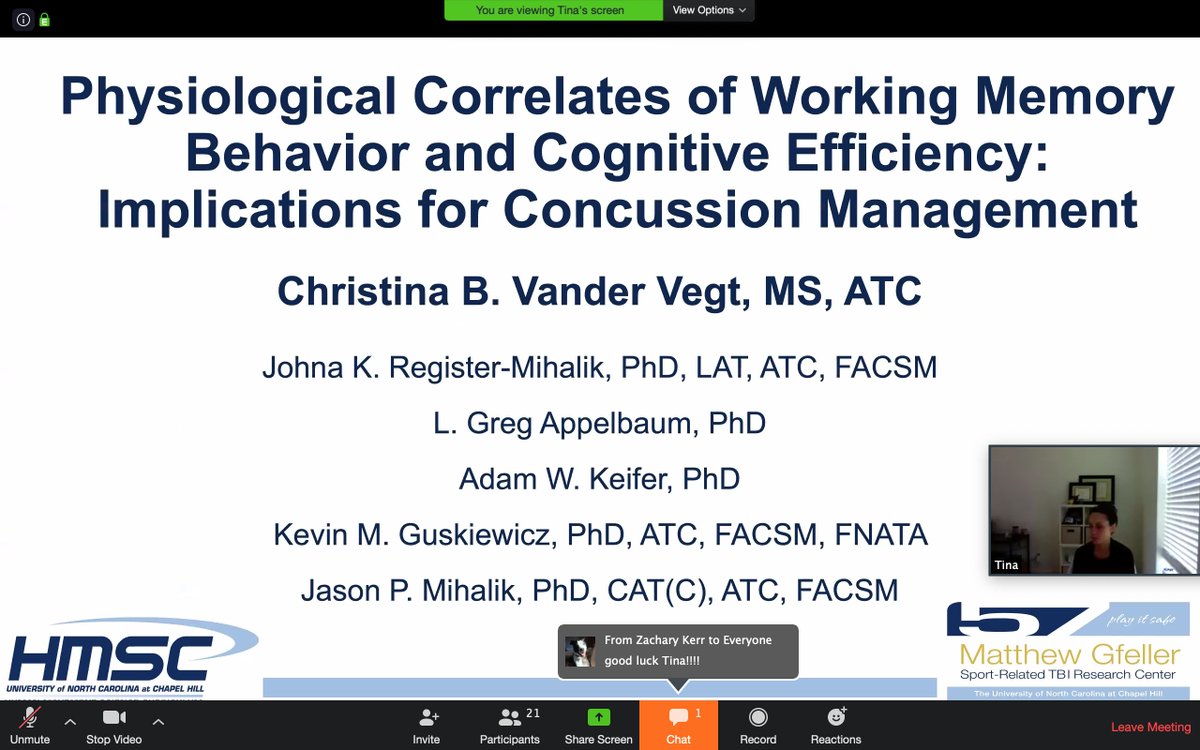 GfellerCenter's tweet photo. 1/
And the virtual #academic #defense season continues…

Congrats to Dr. Vander Vegt for defending her dissertation: Physiological Correlates of #WorkingMemory Behavior &amp; #CognitiveEfficiency: Implication for #ConcussionManagement

#phdpandemic 
#WomenInScience
#AcademicTwitter https://t.co/qkYwDDn8DO