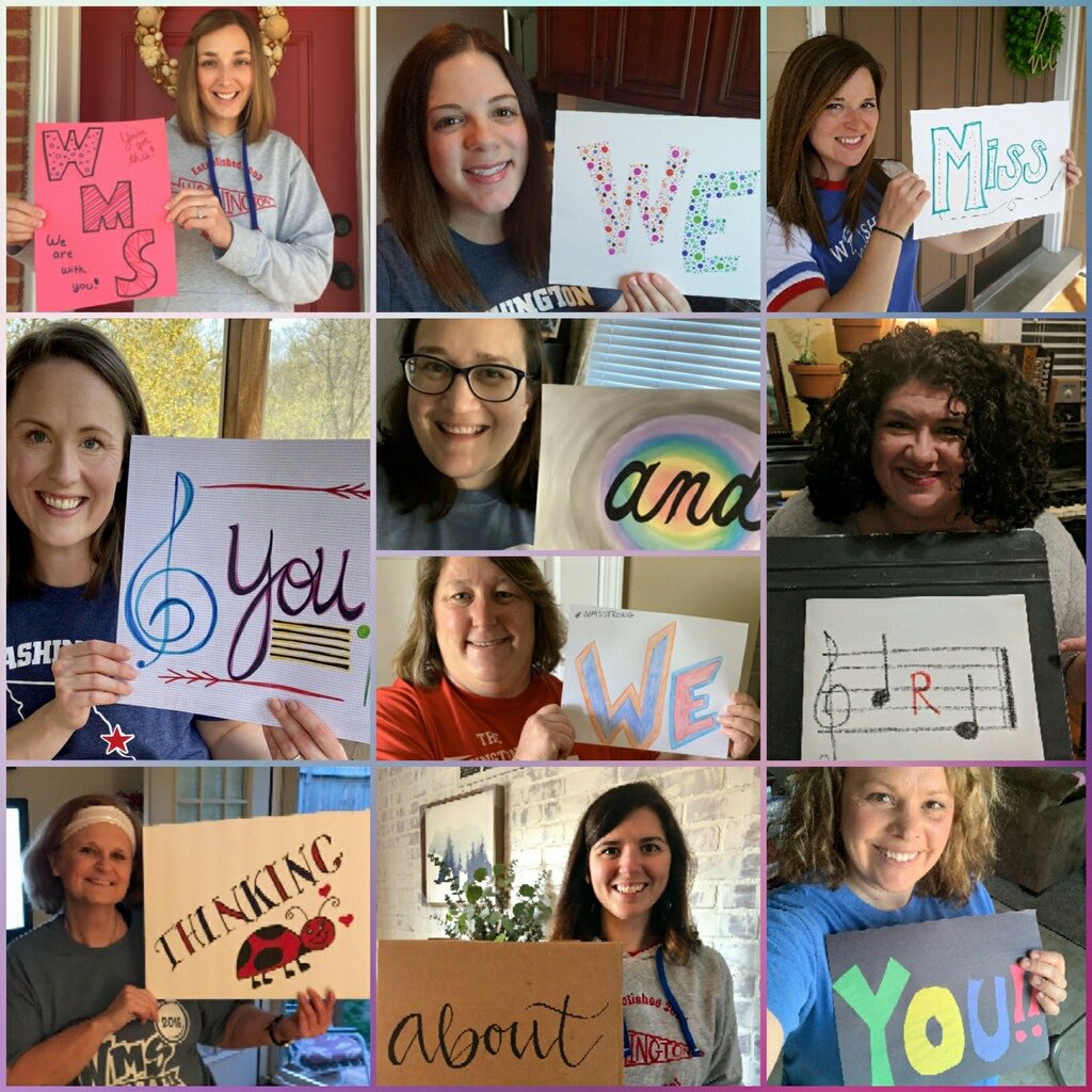 I love this message <a href="/WashMiddle/">Washington Middle</a> encore teachers and counselors sent to the students! #MSDR9 #MSDR9Cares #WMSEaglesSoar