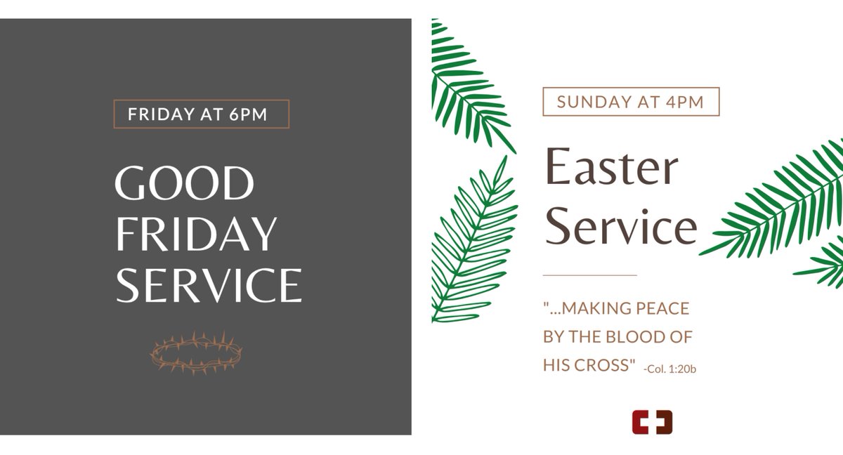 ChristChurchABQ's tweet photo. Join us online this Friday as we consider Christ and the death that could not contain our Savior. Then join us online this Sunday as we celebrate that He has risen! As always, if you missed the meeting link and instructions, email us at info@christchurchabq.com https://t.co/l4QYdg7hPl