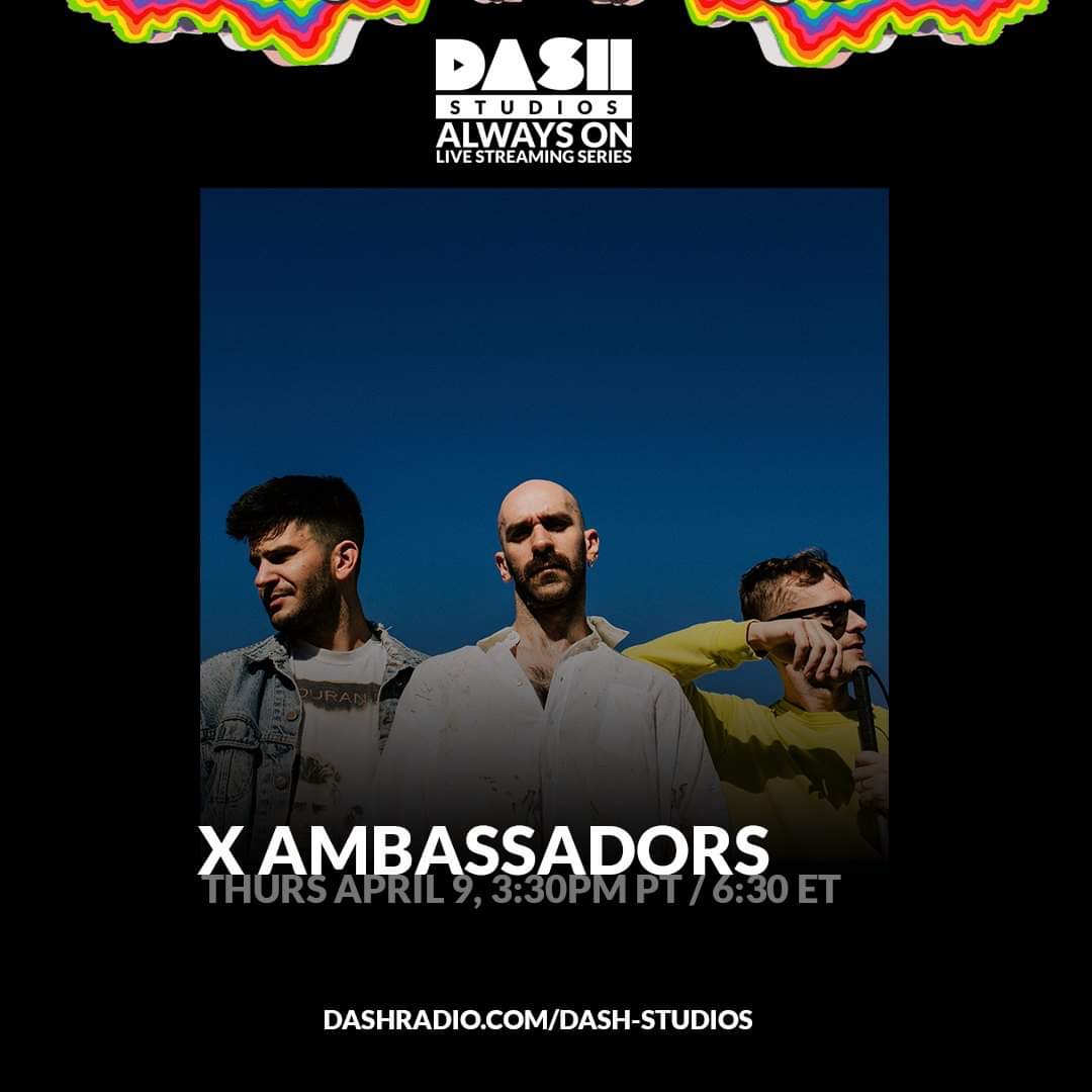 Gli X Ambassadors saranno in diretta su Twitch stanotte alle 00:30 per rispondere ad alcune domande e suonare qualche canzone!

👉m.twitch.tv/dashstudioshol…