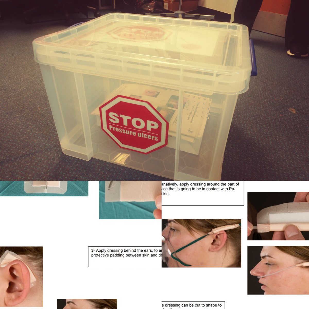 First stopthepressure boxes implemented today in Writtle and Baddow ward. They have dressings and a  user guide to help prevent pressure ulcers caused by respiratory devices  #COVIDー19. We will be implemeting in the other wards next week.<a href="/NurseSpooner/">Dan Spooner RN</a> @broomfieldnhs <a href="/GemRead/">Gemma Read</a>