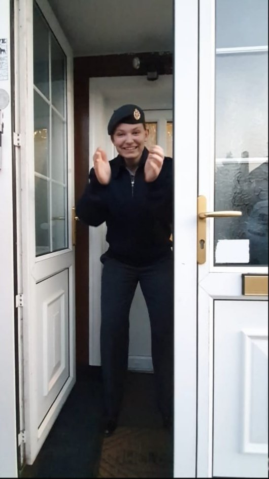 2203 Air Cadets (@atc2203sqn) on Twitter photo Tonight our OIC Plt Off Morewood and SNCO Sgt Lock did the #clapinuniform for the Clap for Carers!
Thanking all of our frontline workers in the NHS and other key workers in these strange times...
#clapforcarers #whatwedo #aircadets
@OCHertsBucks @hbwaircadets <a href="/ComdtAC/">Commandant RAF Air Cadets</a> Tonight our OIC Plt Off Morewood and SNCO Sgt Lock did the #clapinuniform for the Clap for Carers!
Thanking all of our frontline workers in the NHS and other key workers in these strange times...
#clapforcarers #whatwedo #aircadets
@OCHertsBucks @hbwaircadets <a href="/ComdtAC/">Commandant RAF Air Cadets</a>