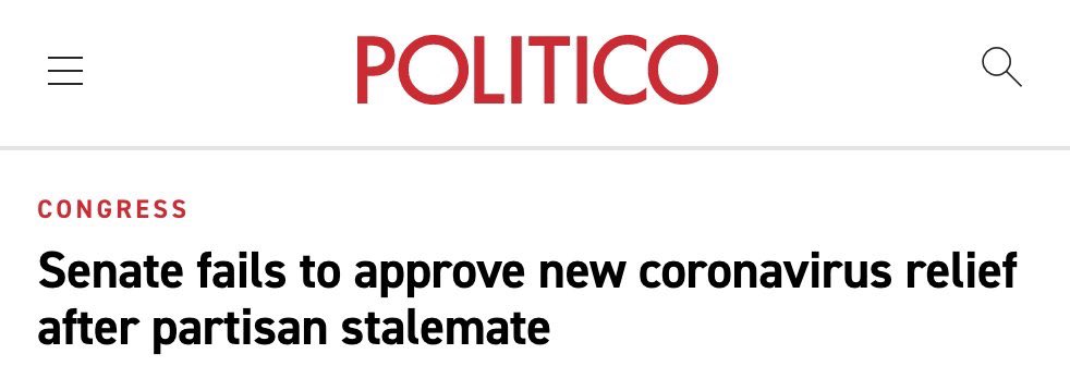  @Politico changed their headline to protect the Democrats.They don’t want you to know that Democrats are using workers losing their paychecks as leverage.