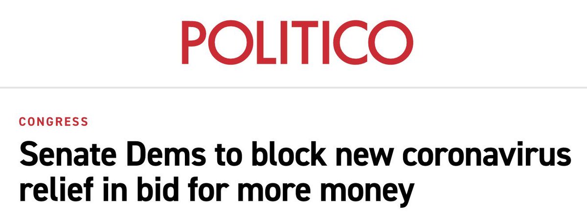  @Politico changed their headline to protect the Democrats.They don’t want you to know that Democrats are using workers losing their paychecks as leverage.