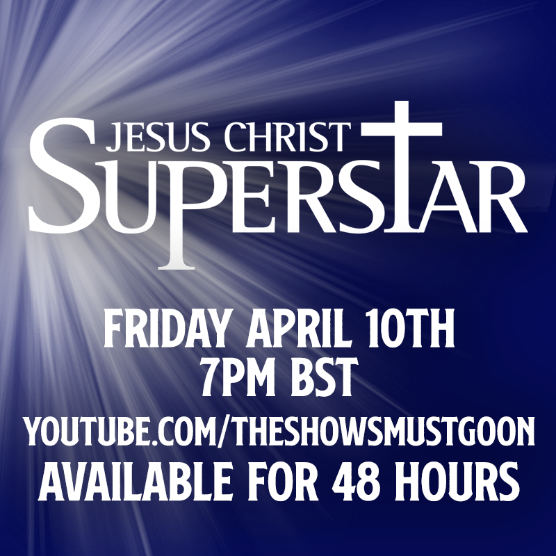 JCSTheMusical's tweet photo. Even more chances to see @JCSTheMusical! Watch the 2012 arena tour production of JCS on stage at the O2 on @OfficialALW's "The Shows Must Go On" for 48 hours only, beginning at 7PM BST (2PM EST) on Friday, April 10th! https://t.co/LgeX3YYXXJ https://t.co/YdHSdya5NF